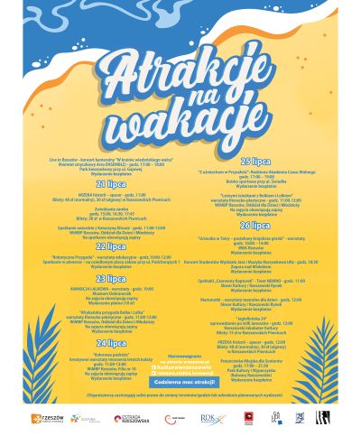 Harmonogram Atrakcji na Wakacje